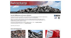 Desktop Screenshot of bohnenkamp-rohstoffe.de